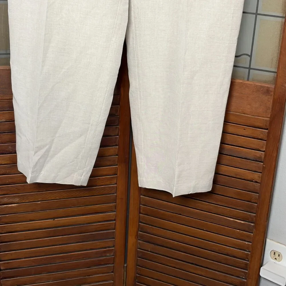 Cubavera Men's Wide Leg Linen Lightweight Pull On Beach Wedding Size XXL